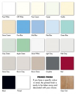 Image of wood samples in variety of colours