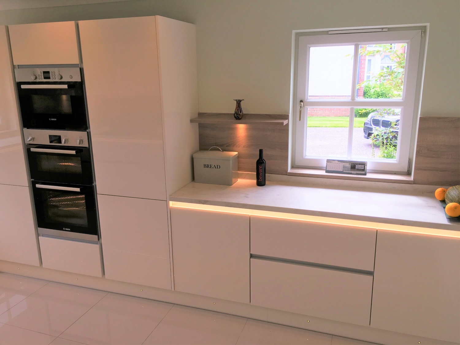 Oven Housing Unit with Bespoke wall shelve